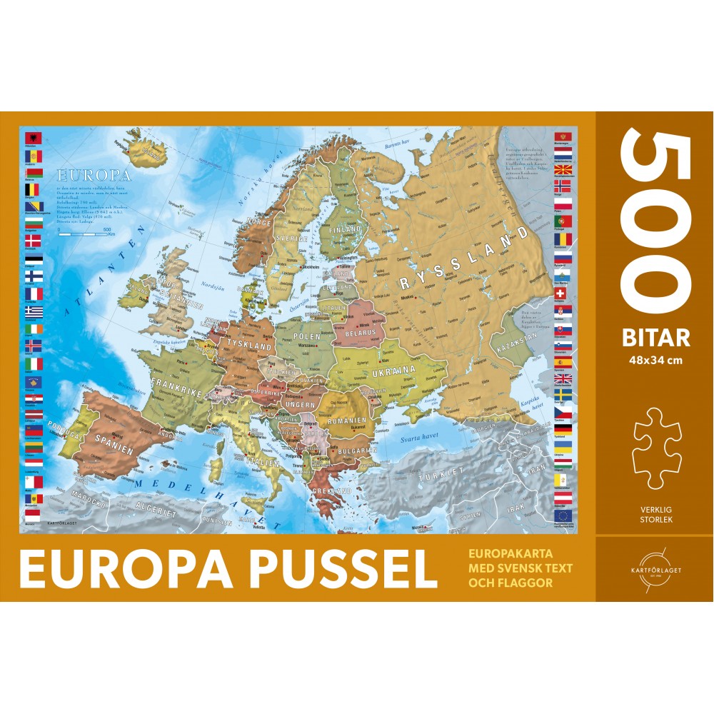 Europa Pussel 500 bitar